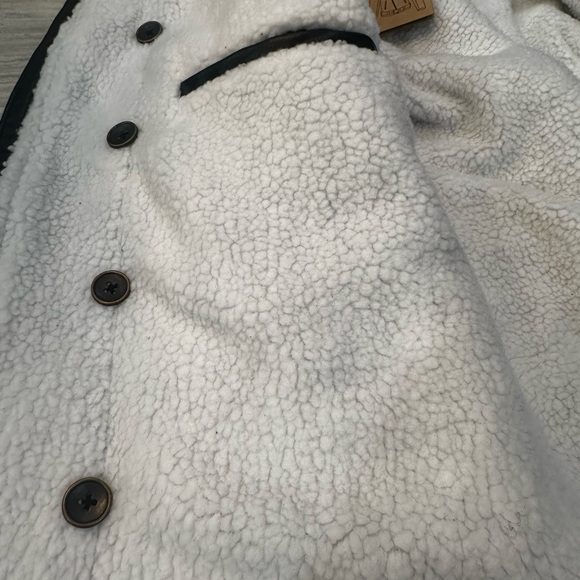 NWT Men’s “Bennett” Black Winter Sherpa and PU leather coat size Medium - Picture 6 of 16